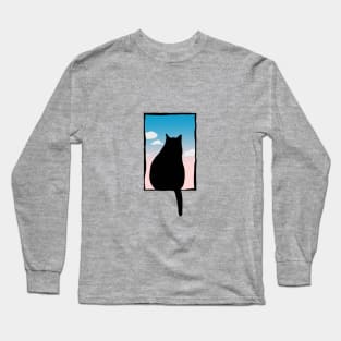 Cat view Long Sleeve T-Shirt